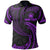 Samoa Polynesian Custom Polo Shirt Purple Tribal Wave Unisex Purple - Polynesian Pride