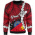 Papua New Guinea Sandaun Province Polynesian Custom Personalised Sweater - Tribal Wave Tattoo Unisex Red - Polynesian Pride