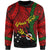 Papua New Guinea Simbu Province Polynesian Custom Personalised Sweater - Tribal Wave Tattoo Unisex Red - Polynesian Pride