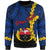 Papua New Guinea Gulf Province Polynesian Custom Personalised Sweater - Tribal Wave Tattoo Unisex Red - Polynesian Pride