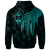 Guam Zip up Hoodie Polynesian Wings (TurQuoiSe) - Polynesian Pride