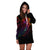 Papua New Guinea Hoodie Dress - Butterfly Polynesian Style - Polynesian Pride
