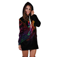 New Caledonia Hoodie Dress - Butterfly Polynesian Style - Polynesian Pride