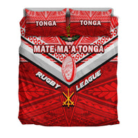 Tonga Rugby Mate Ma'a Tonga Tapa Pattern Bedding Set - LT2 - Polynesian Pride