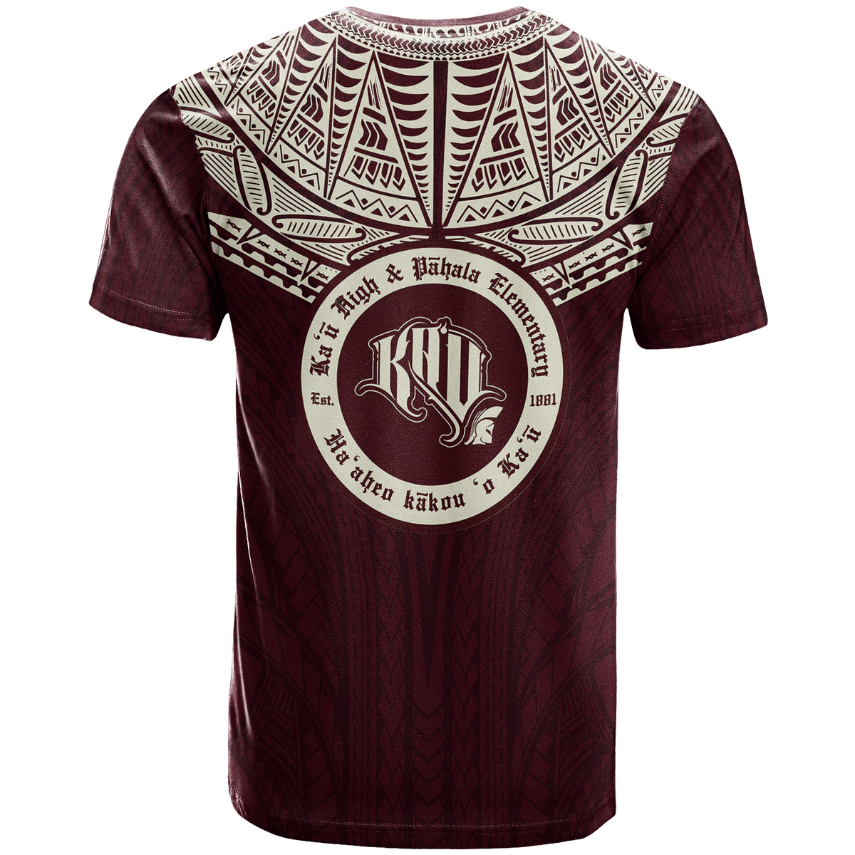 Hawaii Kau High & Pahala Elementary School Pride T Shirt LT12 - Polynesian Pride