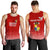 (Custom Personalised) Tonga Haapai Men Tank Top - Tongan Pattern - LT12 Red - Polynesian Pride