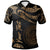 Palau Custom Polo Shirt Polynesian Tattoo Gold Version Unisex Gold - Polynesian Pride