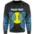 Palau Polynesian Custom Personalised Sweater - Spirit Style Blue Unisex Blue - Polynesian Pride