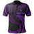 Niue Polynesian Custom Polo Shirt Purple Tribal Wave Unisex Purple - Polynesian Pride