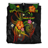 Papua New Guinea Polynesian Personalised Bedding Set - Legend of Papua New Guinea (Reggae) - Polynesian Pride