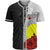 Palau Polynesian Custom Personalised Baseball Shirt - Coat Of Arm With Hibiscus White Unisex White - Polynesian Pride