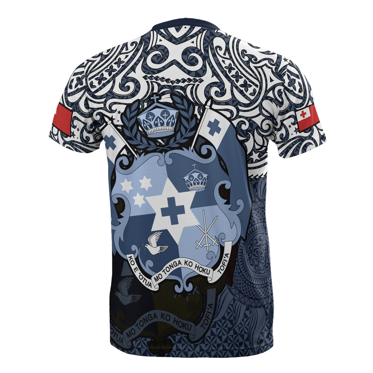 Tonga Pride T Shirt Tonga Flag Coat of Arms Polynesian Tattoo - Polynesian Pride