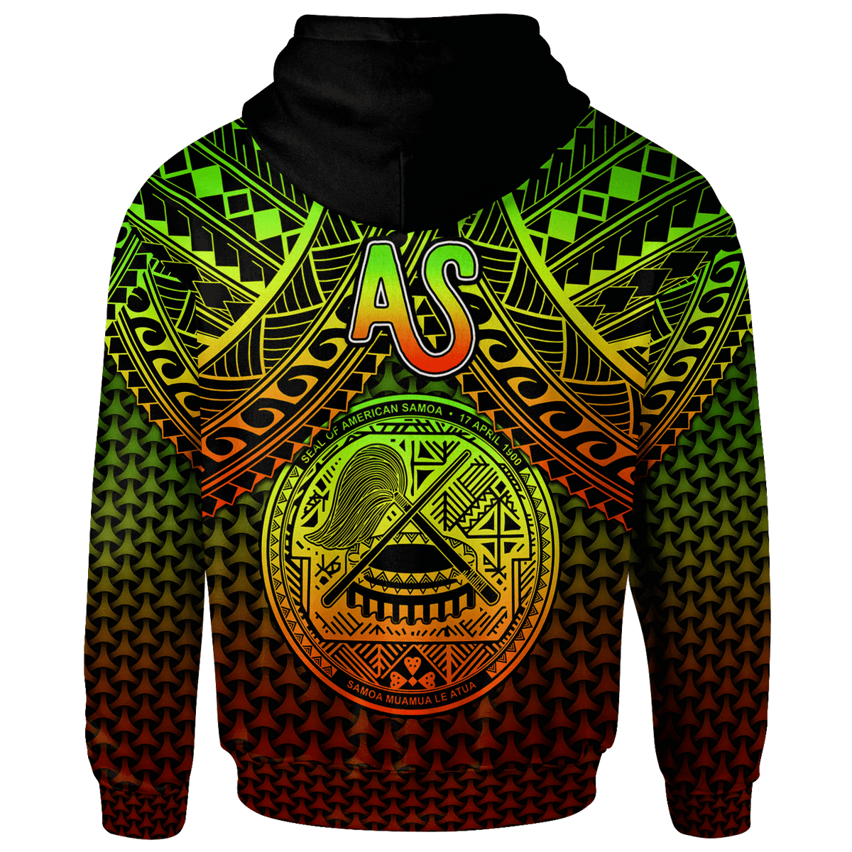 Polynesian American Samoa Zip up Hoodie Reggae Vintage Polynesian Patterns - Polynesian Pride