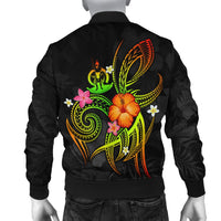 Vanuatu Polynesian Personalised Men's Bomber Jacket - Legend of Vanuatu (Reggae) - Polynesian Pride