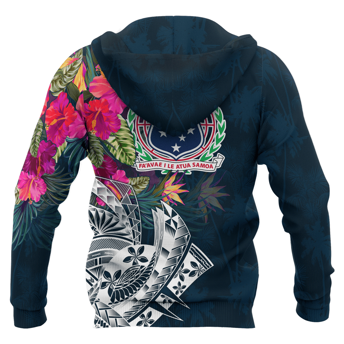 Guam Custom Zip up Hoodie Summer Vibes - Polynesian Pride