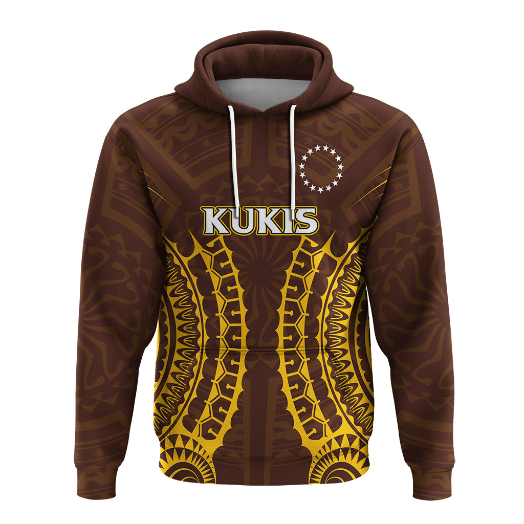 Custom Cook Islands Kukis Hoodie Tribal Pattern LT12 - Polynesian Pride