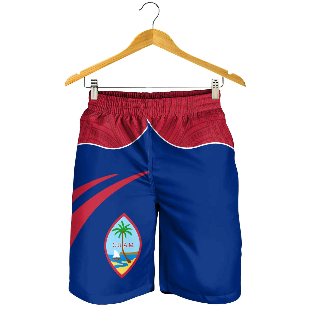 Guam Men's Shorts - Curve Style - Polynesian Pride