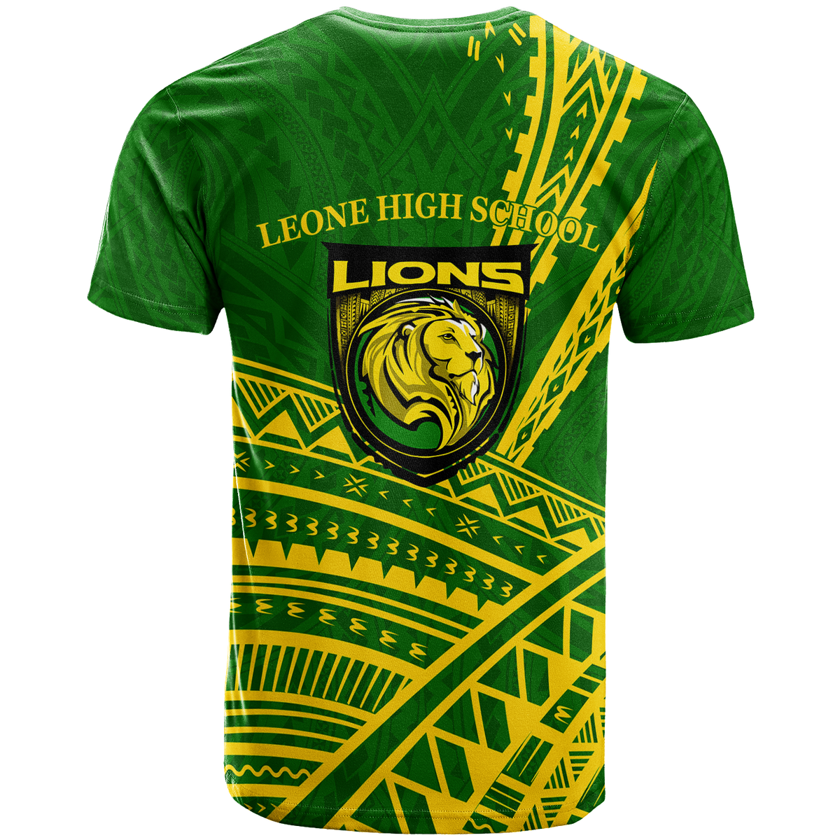 Custom Leone High School Pride T Shirt LT12 - Polynesian Pride
