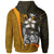 Tahiti Polynesian Zip up Hoodie Gold Turtle with Hook - Polynesian Pride