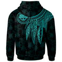 Federated States of Micronesia Hoodie Polynesian Wings (Turquoise) - Polynesian Pride