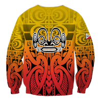 (Custom Personalised) Marquesas Islands Marquesan Tattoo Sweatshirt - LT12 - Polynesian Pride