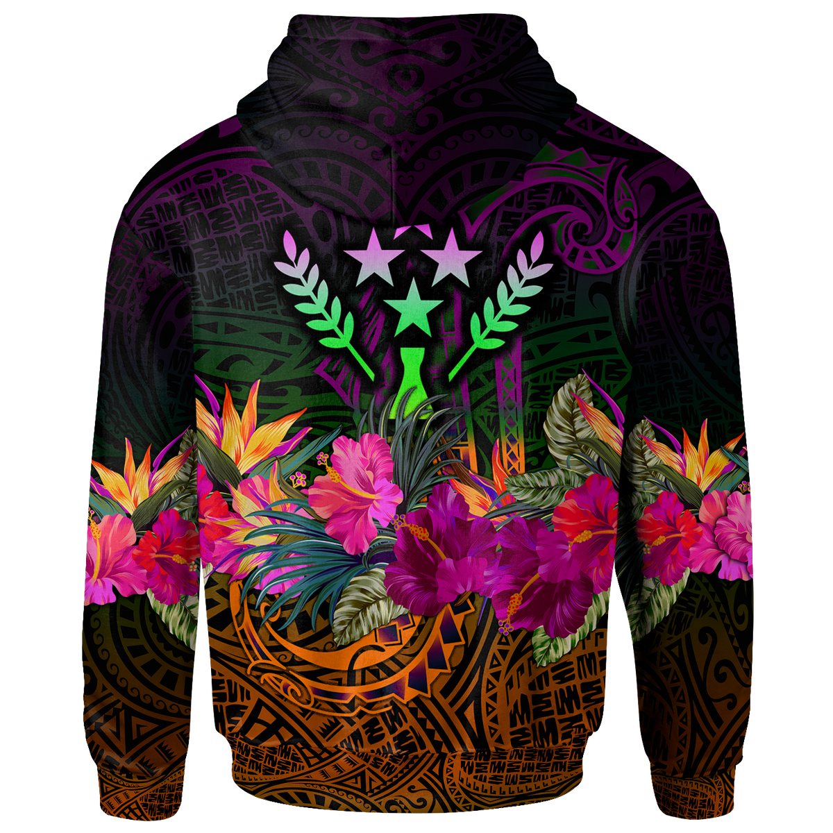 Kosrae Hoodie Summer Hibiscus - Polynesian Pride