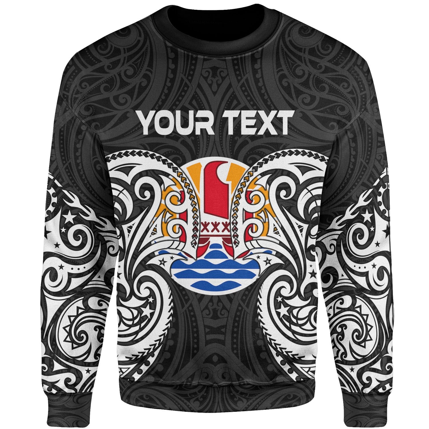 Tahiti Polynesian Custom Personalised Sweater - Spirit Style White Unisex White - Polynesian Pride