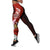 Solomon Islands Polynesian Legging - Coat Of Arm With Hibiscus Red - Polynesian Pride