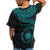 Marshall Islands Polynesian Custom T Shirt Marshall Islands Waves (Turquoise) - Polynesian Pride