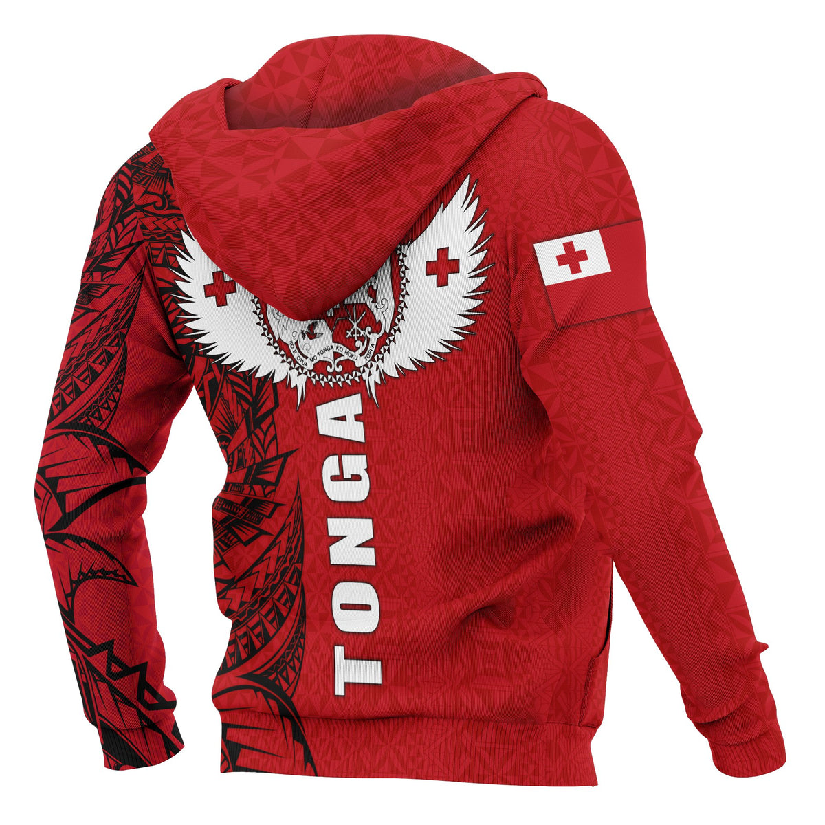 Tonga Polynesian Hoodie Tonga Wings - Polynesian Pride