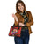 Tahiti Polynesian Custom Personalised Shoulder Handbag - Floral With Seal Red - Polynesian Pride