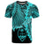 Guam Polynesian Custom T Shirt Tribal Wave Tattoo Neon Blue Unisex Neon Blue - Polynesian Pride