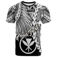 Hawaii Polynesian Custom T Shirt Tribal Wave Tattoo White Unisex White - Polynesian Pride