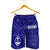 Guam Men's Short - Guam Seal With Polynesian Tattoo Style (Blue) - Polynesian Pride