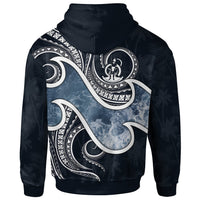 Vanuatu Polynesian Hoodie Ocean Style - Polynesian Pride