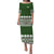 Fiji Bula Dress Tapa Green Puletasi Dress LT14 Green - Polynesian Pride