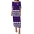 Fiji Bula Dress Tapa Purple Puletasi Dress LT14 Purple - Polynesian Pride