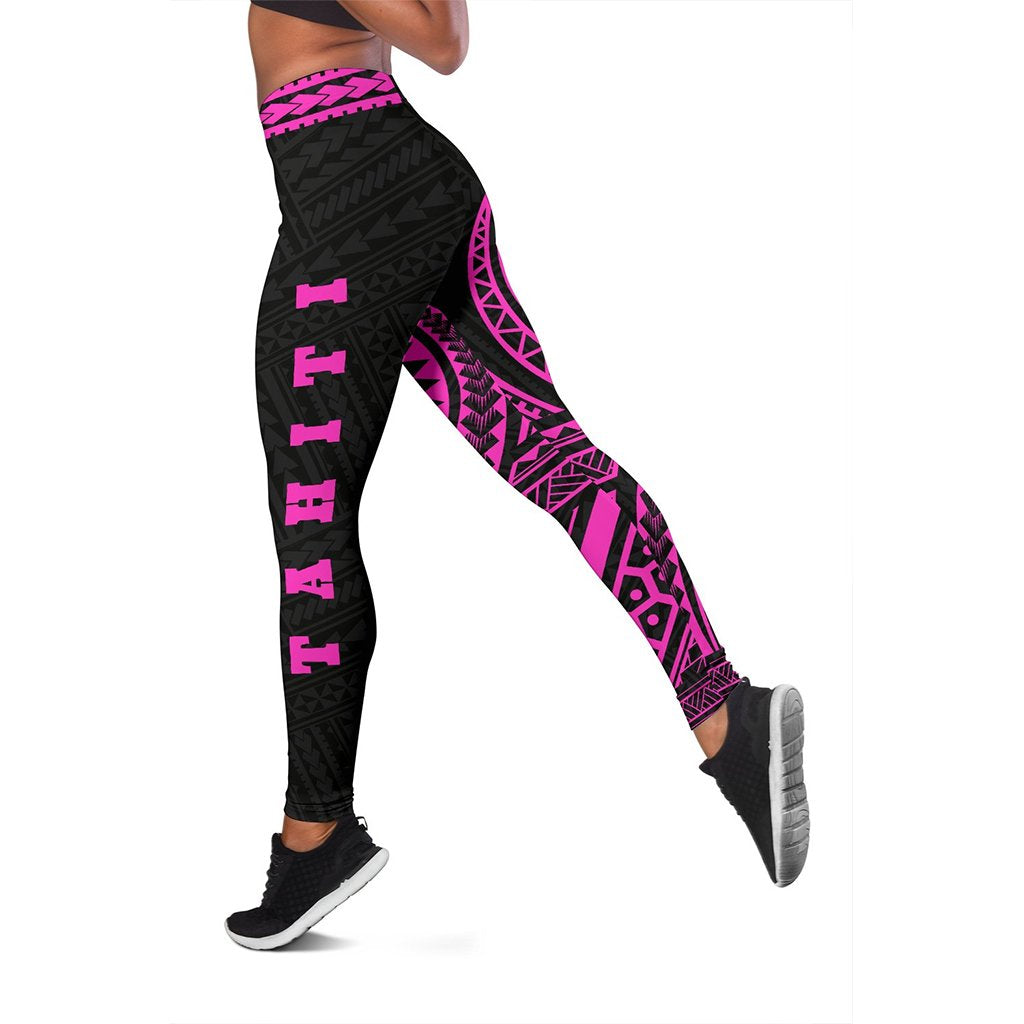 Tahiti Women's Leggings - Polynesian Pink Version - Polynesian Pride