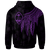 Guam Zip up Hoodie Polynesian Wings (Purple) - Polynesian Pride