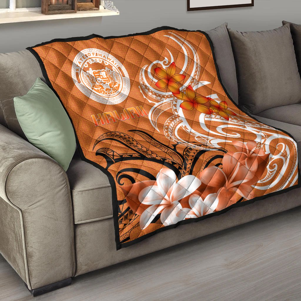 Hawaii Premium Quilt - Hawaii Seal Hawaiian Spirit - Polynesian Pride