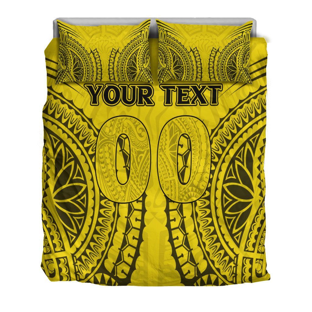 (Custom Personalised) Cook Islands Aitutaki Bedding Set - Tribal Pattern - LT12 - Polynesian Pride