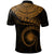Marshall Islands Polynesian Custom Polo Shirt Marshall Islands Waves (Golden) - Polynesian Pride