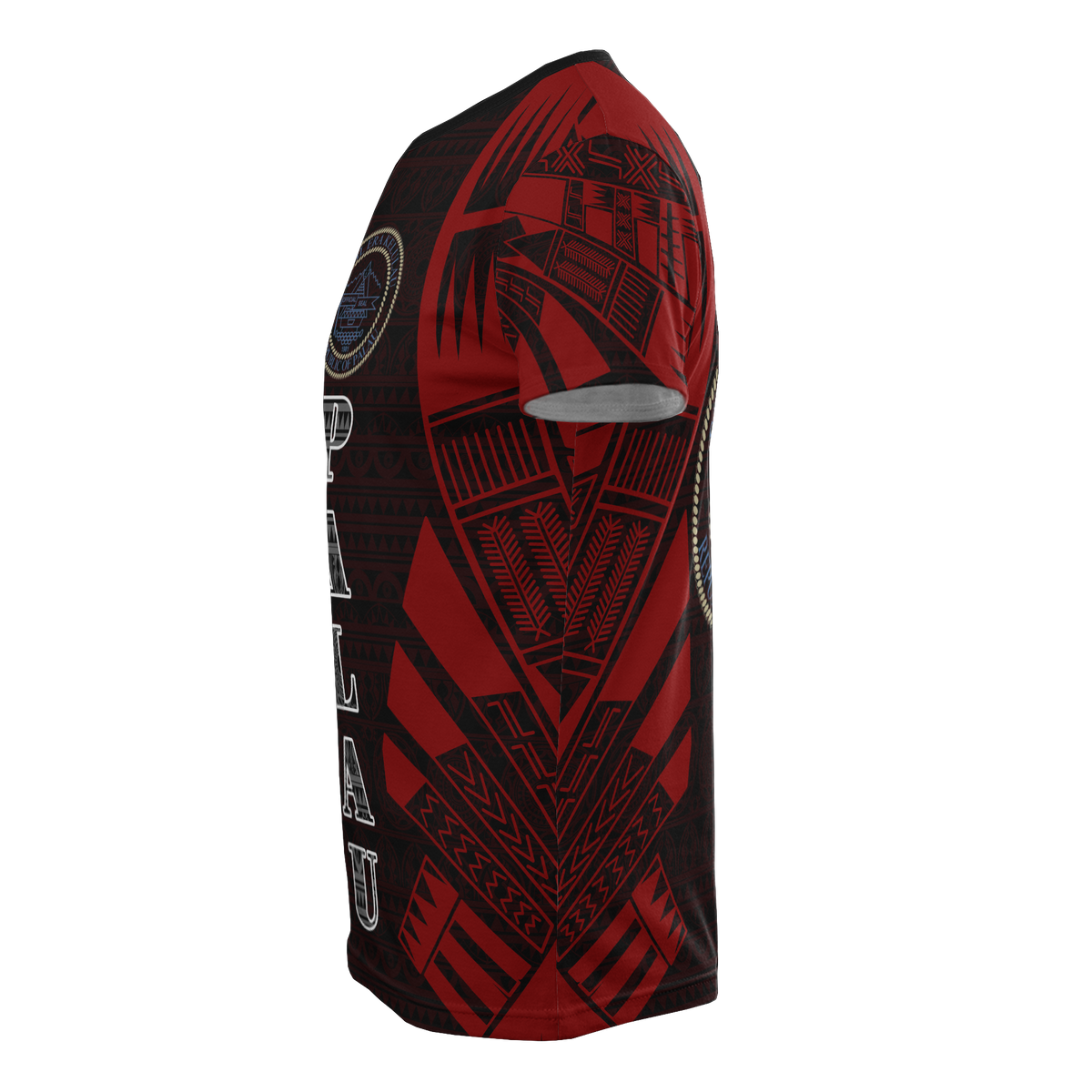 Palau T Shirt Palau Seeal Polynesian Tattoo Red Style - Polynesian Pride