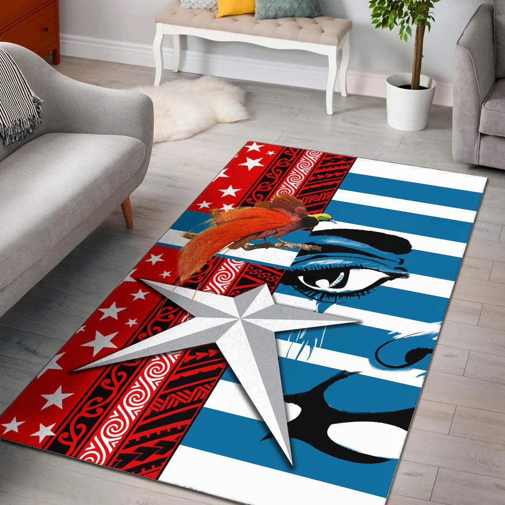Free West Papua Birds Of Paradise Polynesia Area Rug - LT2 - Polynesian Pride