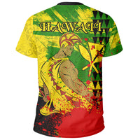 Hawaii Reggae Kanaka Maoli Warrior Spearhead T Shirt - Polynesian Pride