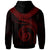 New Caledonia Polynesian Zip up Hoodie New Caledonia Waves (Red) - Polynesian Pride