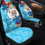 Niue Custom Personalised Car Seat Covers - Tropical Style Universal Fit Blue - Polynesian Pride