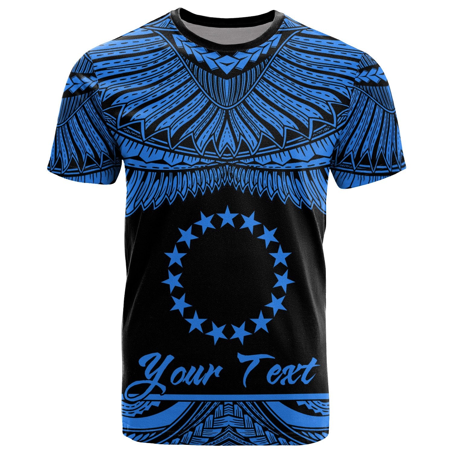 Cook Islands Polynesian Custom T Shirt Polynesian Pride Blue Version Unisex Blue - Polynesian Pride