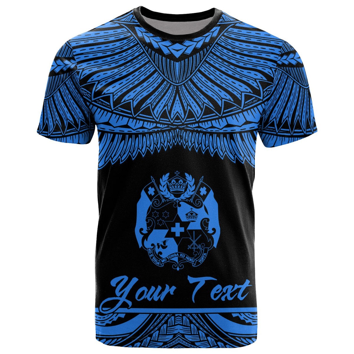 Tonga Polynesian Custom T Shirt Tonga Pride Blue Version Unisex Blue - Polynesian Pride