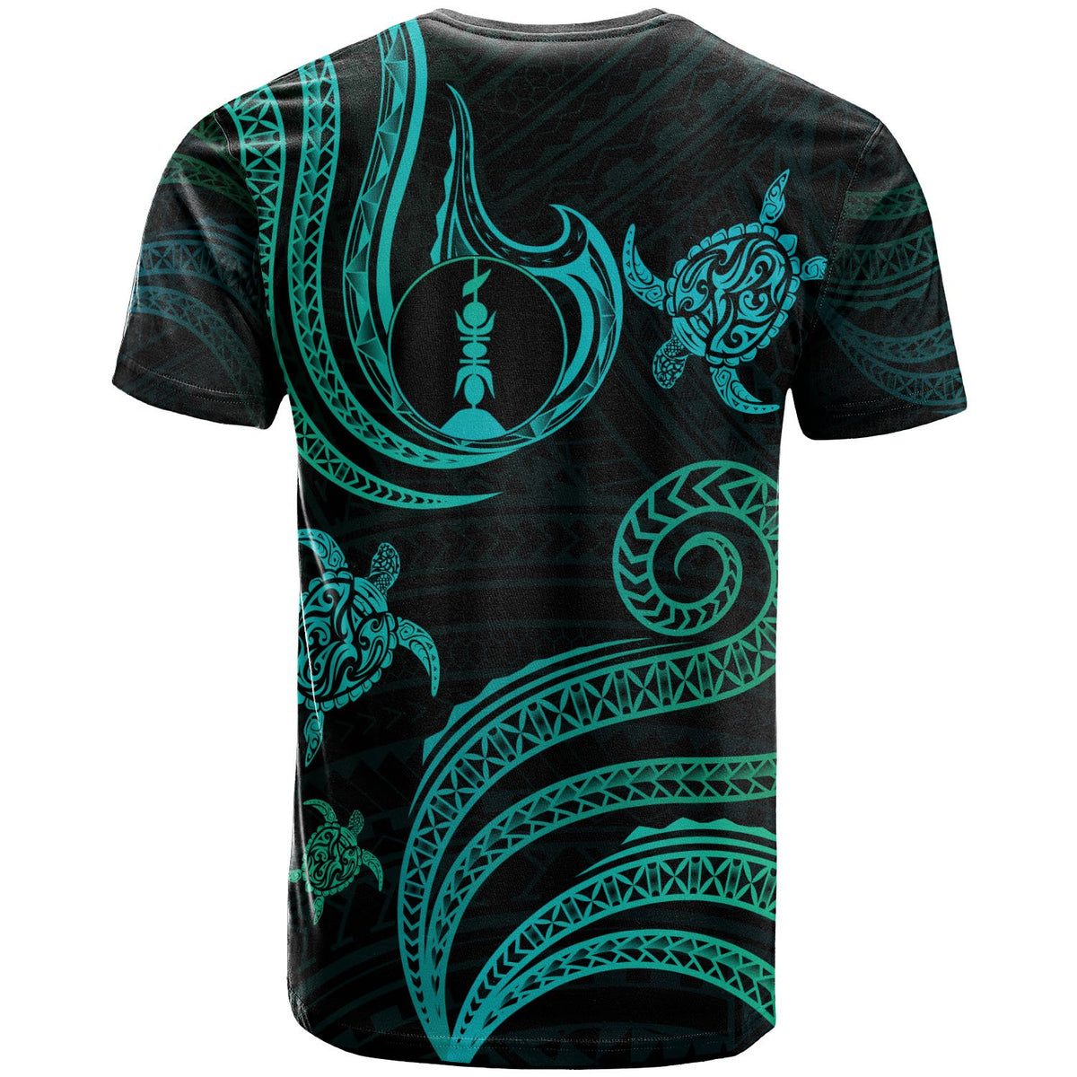 New Caledonia T Shirt Polynesian Turtle With Pattern - Polynesian Pride